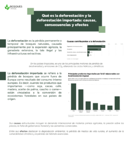 Deforestación importada